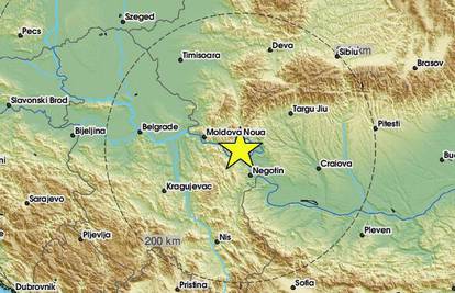 Potres od 4,2 Richtera kod granice s Rumunjskom osjetili sve do Niša: 'Sve se zatreslo...'