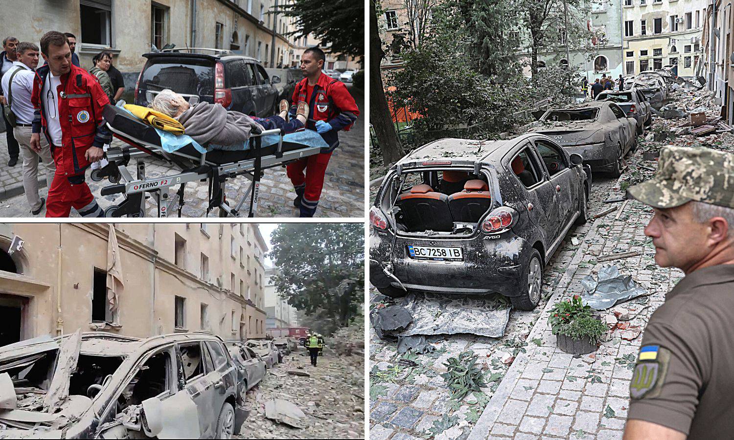 VIDEO Strašan ruski napad na Lavov: Pogodili su stambenu zgradu, ima mrtvih i ranjenih