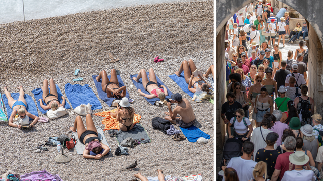 FOTO Gradska svakodnevica u Dubrovniku: Turisti se prže na suncu, gužvaju po centru grada