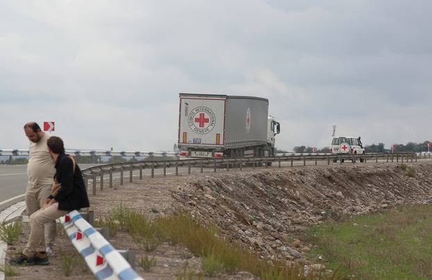 ICRC vehicles transport humanitarian aid for residents of Nagorno-Karabakh