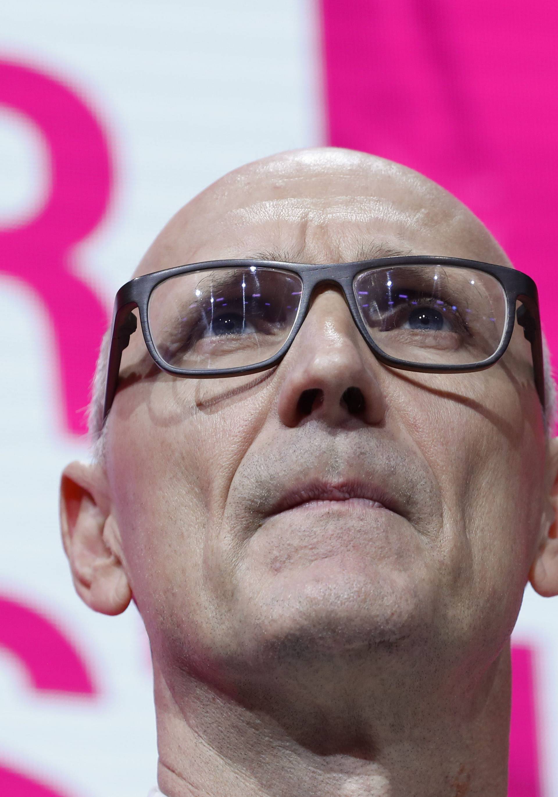 Deutsche Telekom Chief Executive Officer Tim Hoettges attends the Mobile World Congress in Barcelona