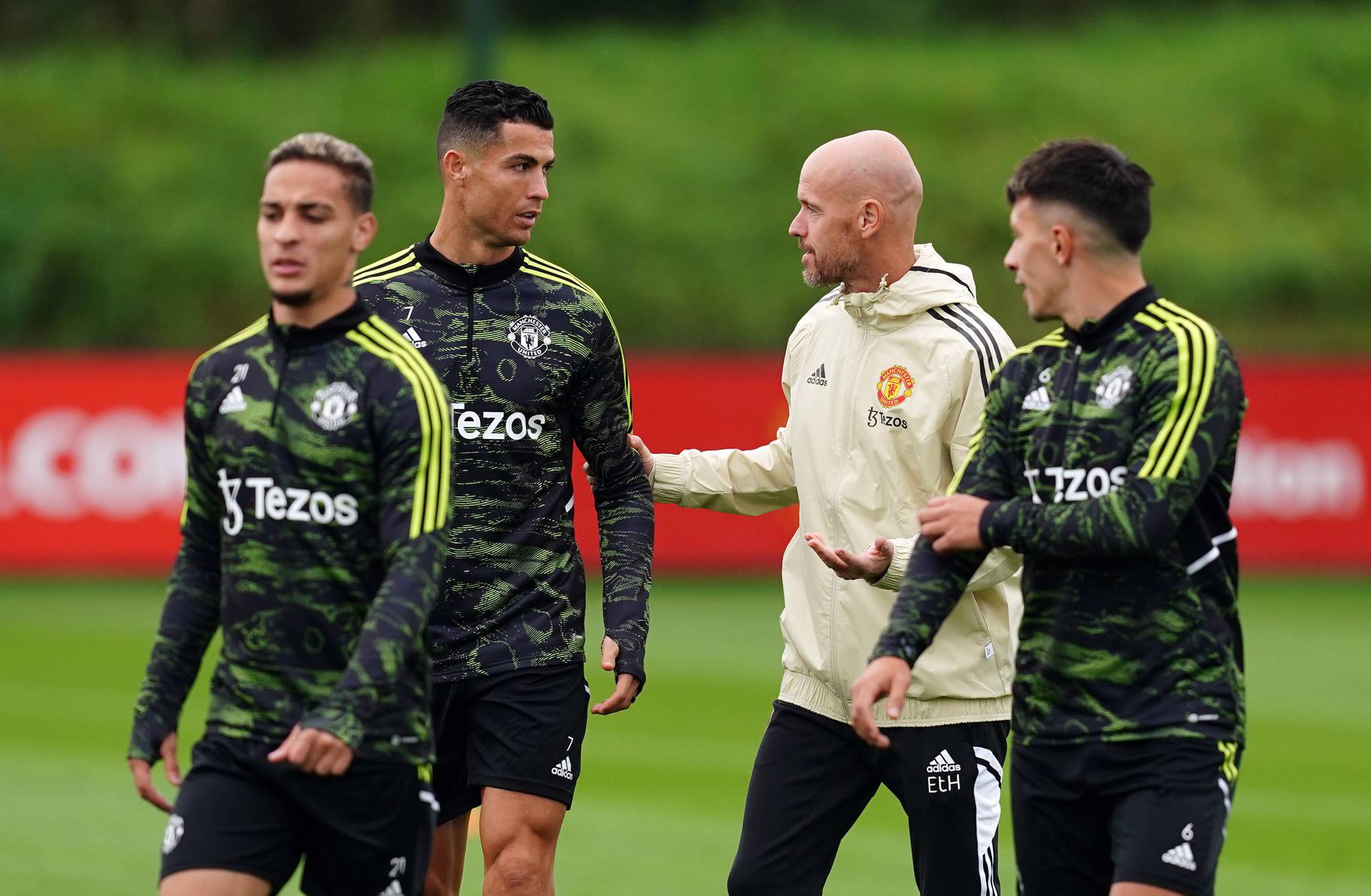 Cristiano Ronaldo and Erik ten Hag file photo