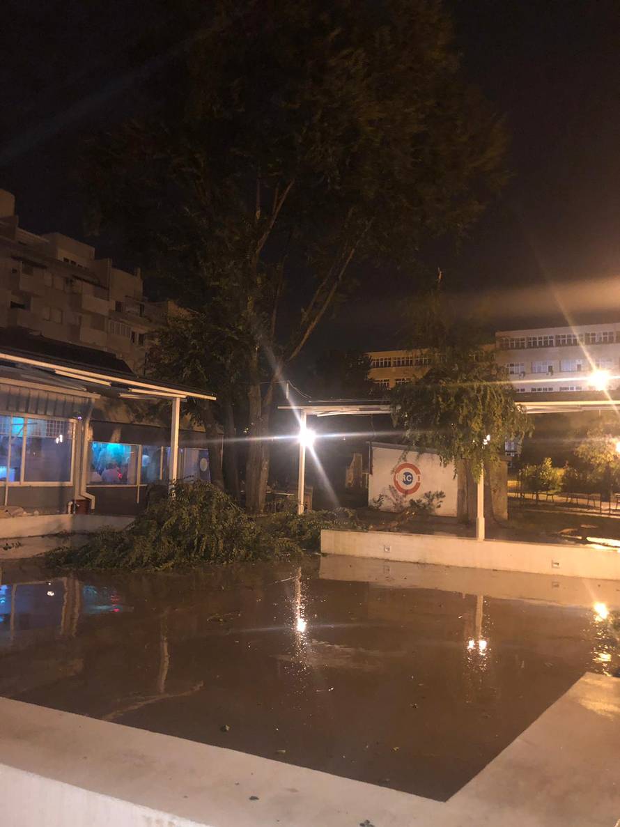 Vjetar nasukao brodove, čupao drveće, nestajalo je i struje...