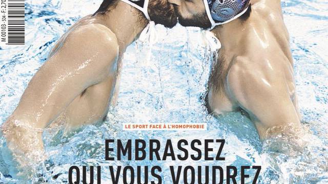 Povijesna naslovnica: L'Equipe objavio pusu gay vaterpolista