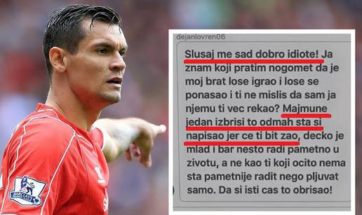 Dejan Lovren vrijeđao putem interneta: Majmune, izbriši to