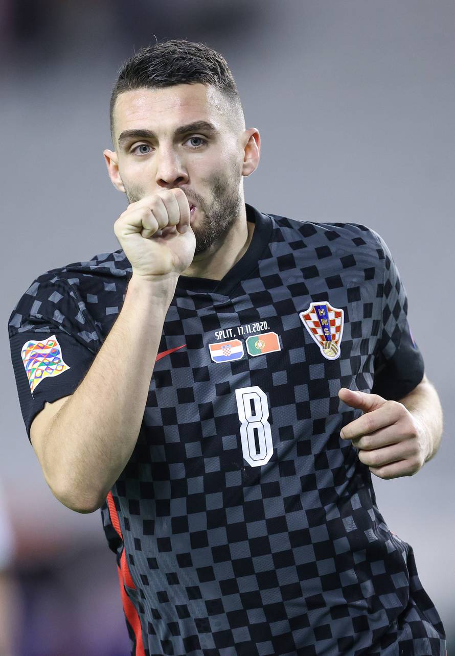 Split: Slavlje Matea Kovačića nakon postignutog pogotka za 2:2 protiv Portugala