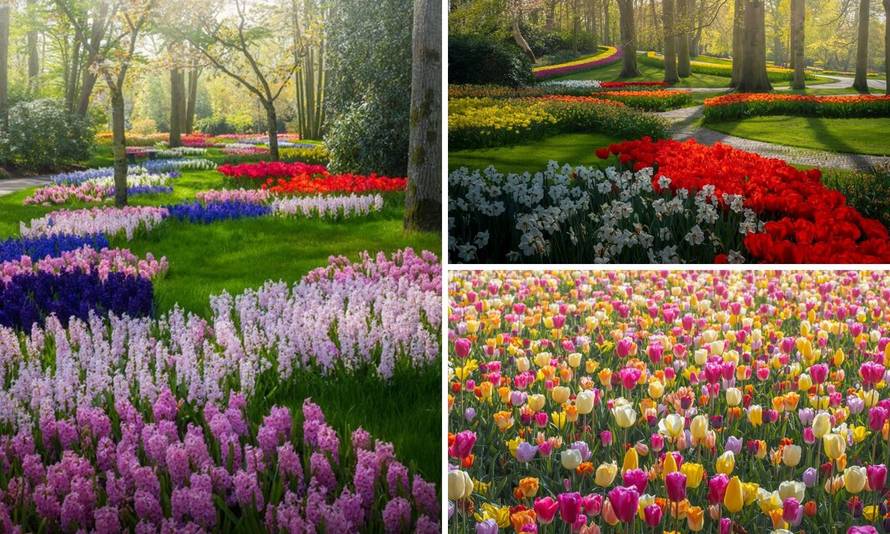 Nizozemski tulipani u punom su cvatu - u potpunoj izolaciji