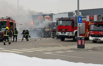 Planula pečenjarnica u blizini Arene, vatrogasci su na terenu