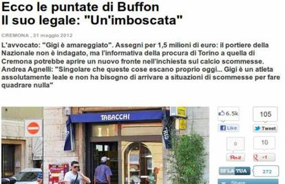 Ovo je kiosk na kojem je Gigi Buffon 'ostavio' 1,5 milijuna €