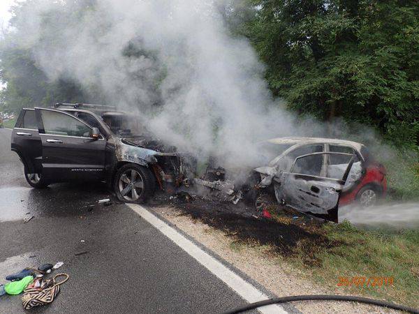 Užas kod Čakovca: Auti gorjeli, tata i dijete se bore za život...