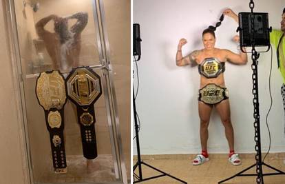 Amanda Nunes opet pozirala odjevena samo u UFC pojaseve