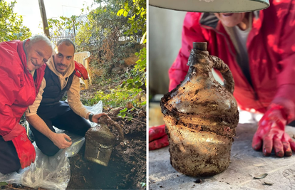 'Prije 60 godina zakopao sam rakiju u čast rođenja sina. Unuk mi se oženio pa smo ju otkopali'