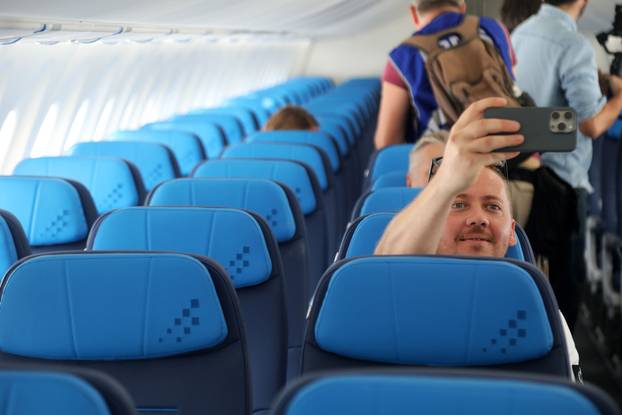 Zagreb: Slijetanje Airbusa A220, novog zrakoplova Croatia Airlinesa