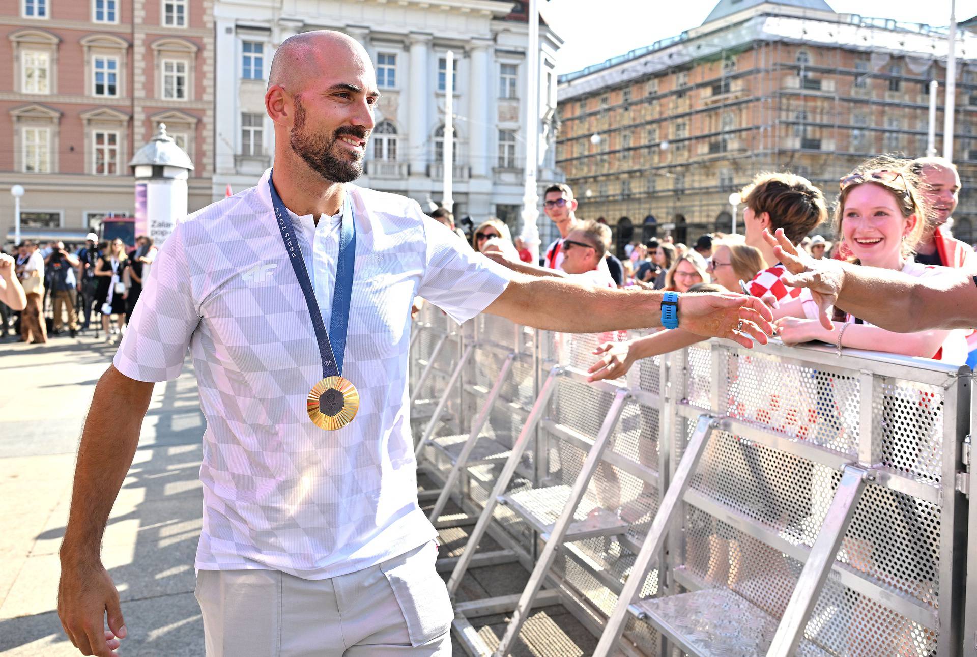 Zagreb: Doček hrvatskih olimpijaca na Trgu bana Jelačića