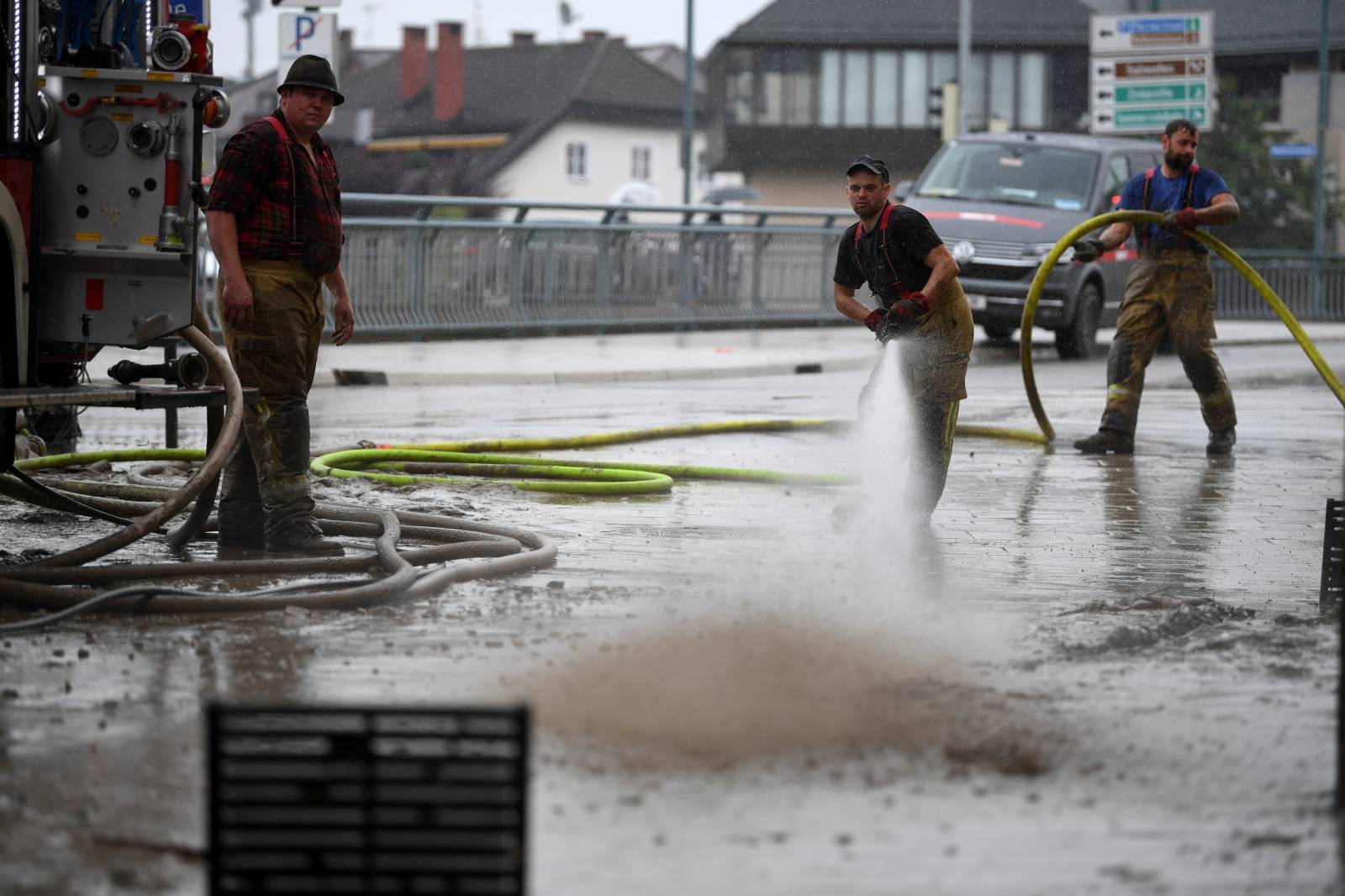 Flooding in Hallein