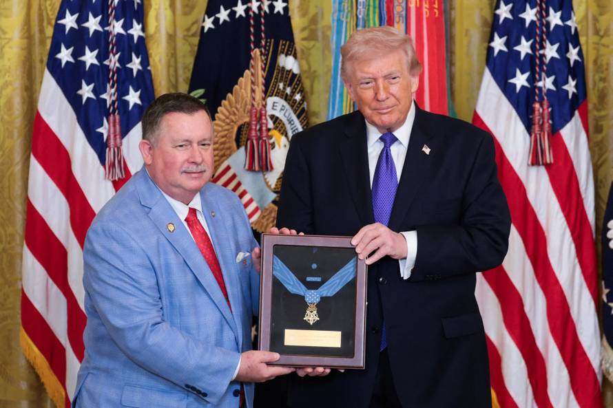 Medal of Honor ceremony, in Washington