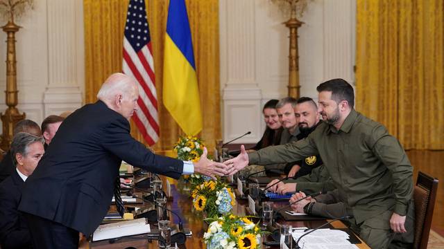 FILE PHOTO: Biden meets with Ukraine President Zelenskiy in Washington