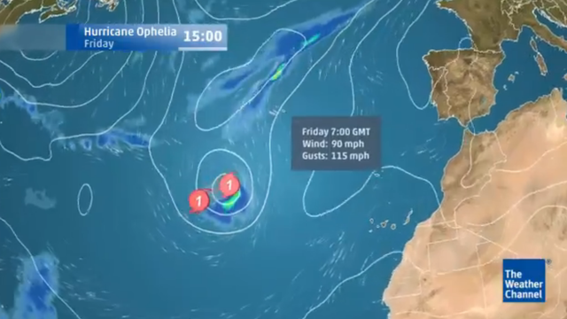 Ophelija ojačala kod Azorskog otočja, kreće prema Britaniji