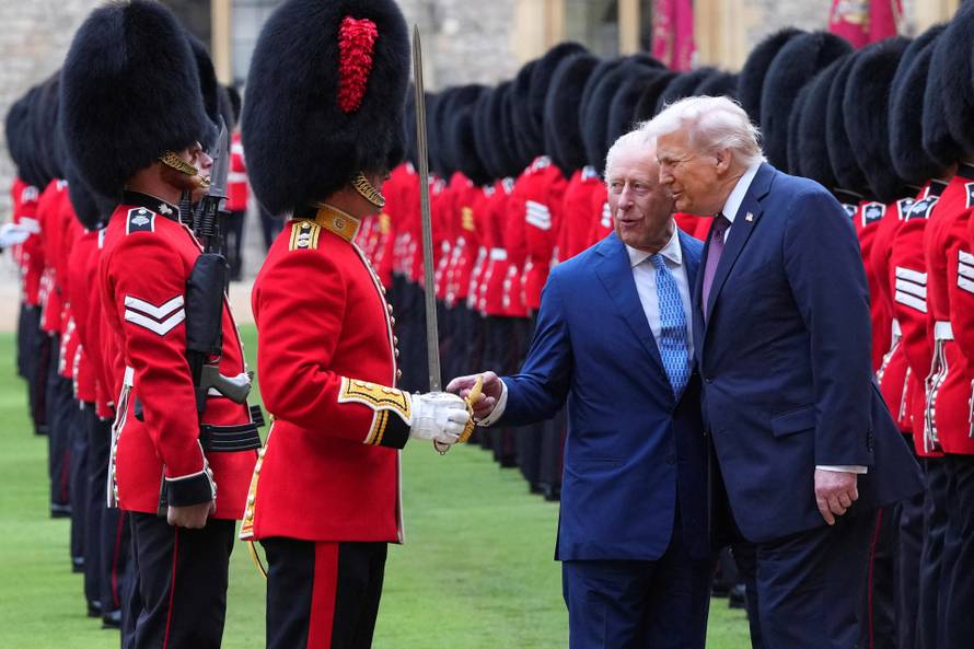 U.S. President Trump makes second state visit to Britain