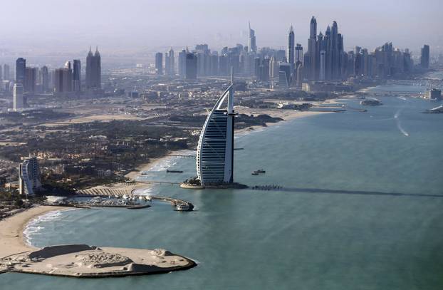 FILE PHOTO: A general view of the luxury Burj al-Arab Hotel at Jumeirah area in Dubai