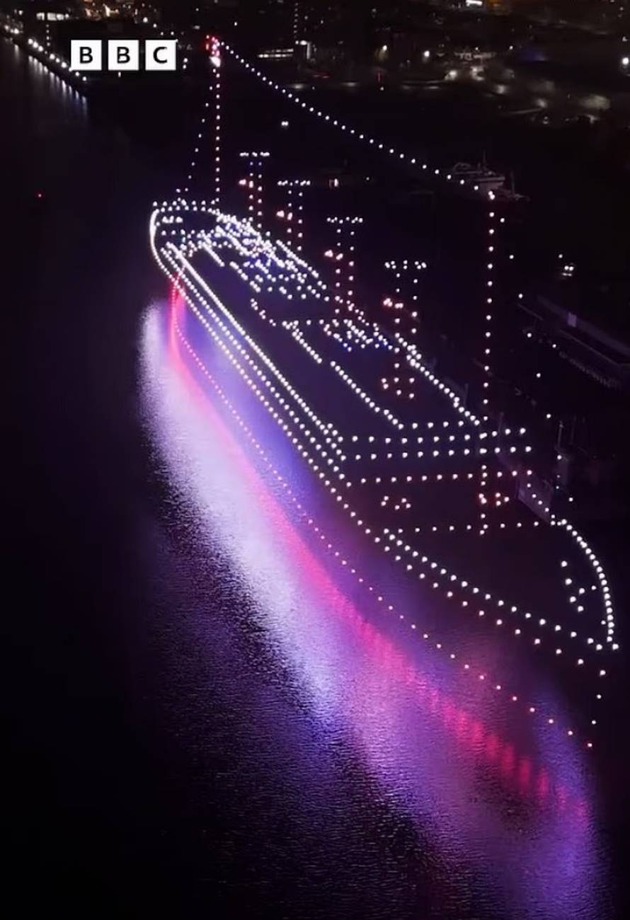 VIDEO Spektakl na nebu! Skoro 1000 dronova oživjelo je Titanic