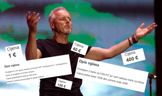 Karte za koncert Thompsona se masovno prodaju na oglasima: Cijene idu i do par stotina eura