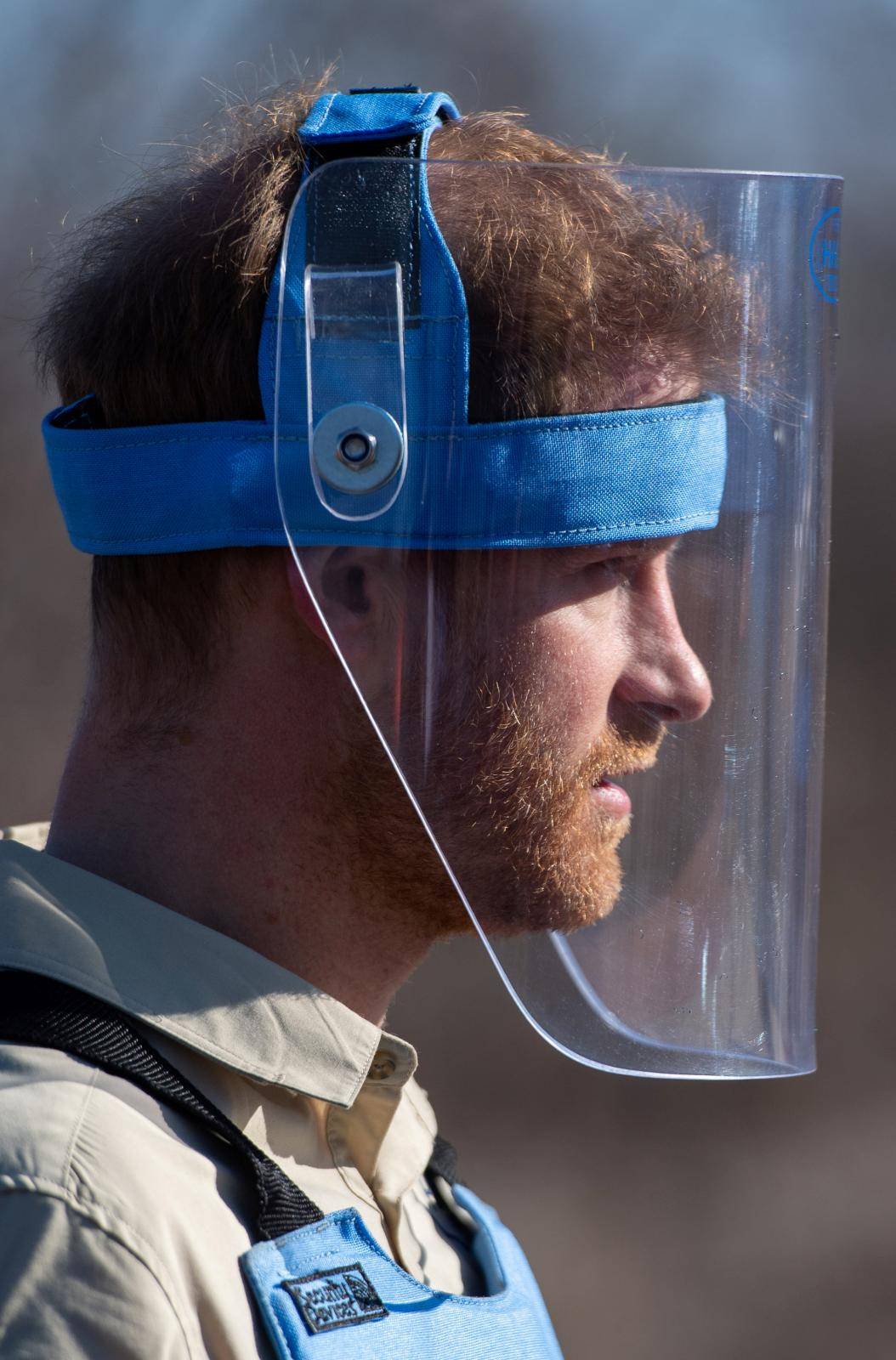 Prince Harry visits landmine project in Dirico Province