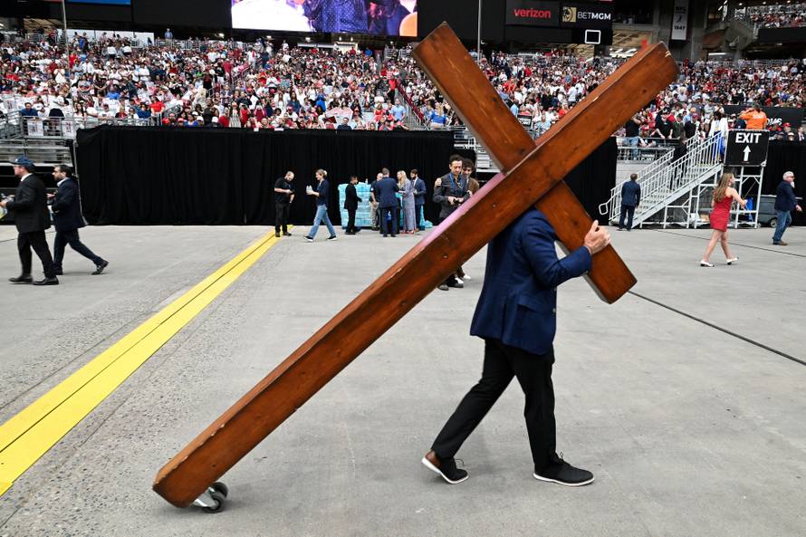 Memorial service for slain conservative commentator Charlie Kirk, in Glendale