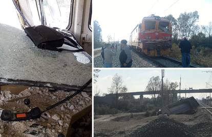 Sudar kod Vrbovca: Šljunak s kamiona završio je u vlaku