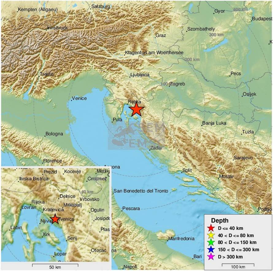 'Kao eksplozija': Potres od 3,9 Richtera pogodio je Crikvenicu