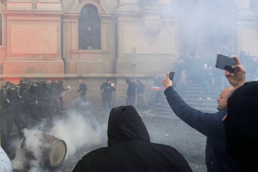 Demonstration against the Czech government's COVID-19 restrictions in Prague
