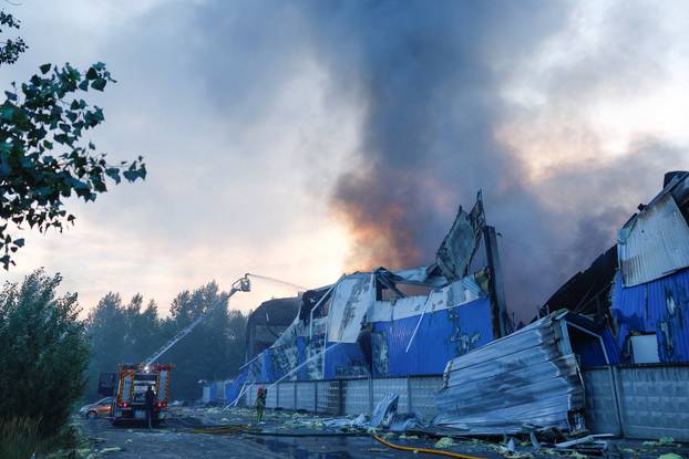 Aftermath of a Russian missile attack in Kyiv