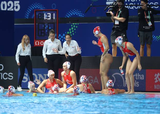 Svjetsko prvenstvo u vodenim sportovima - Singapur 2025. Vaterpolo,, žene, Hrvatska - Grčka