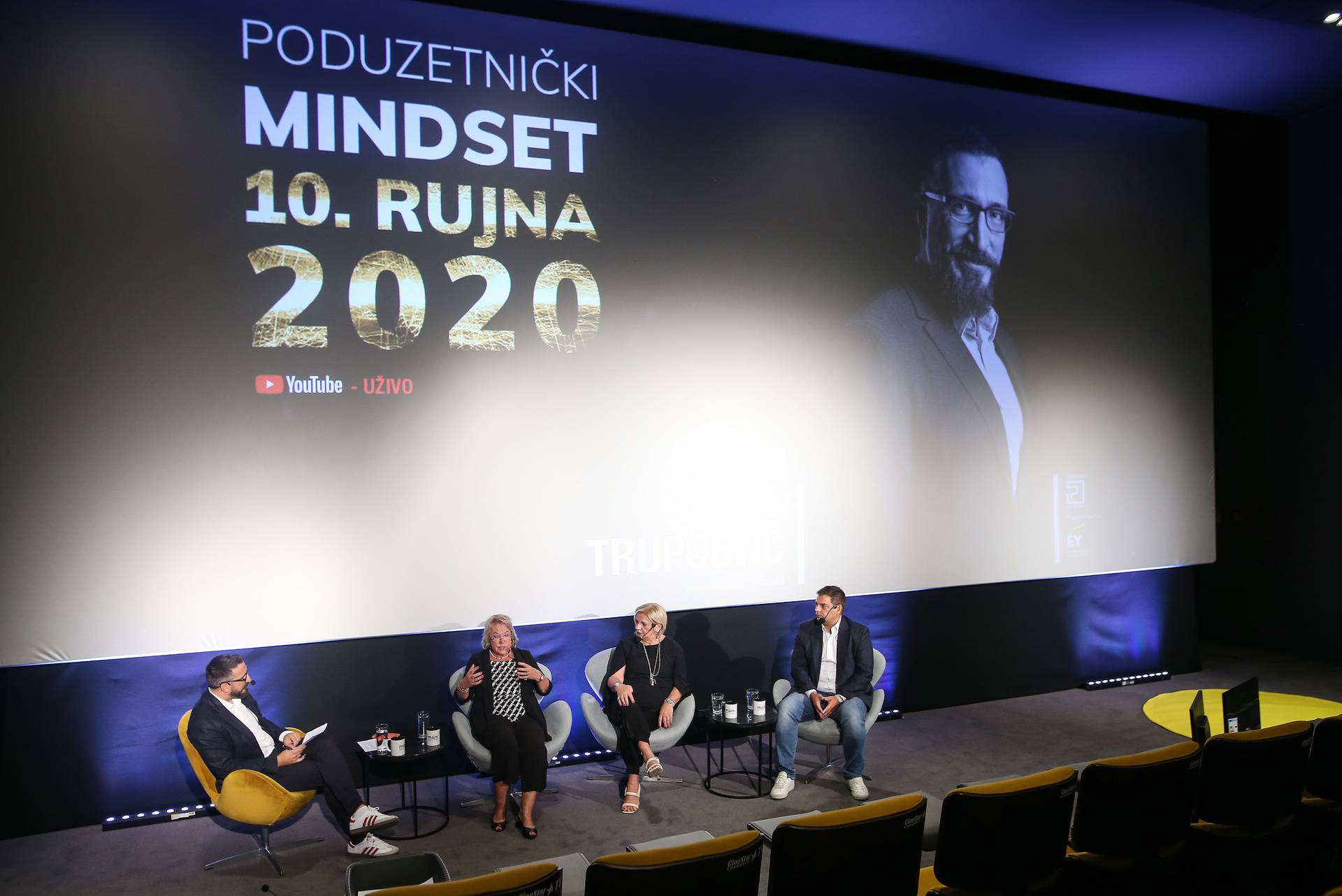 Zagre: Panel na konferenciji Poduzetnički mindset koji je moderirao Boris Trupčević