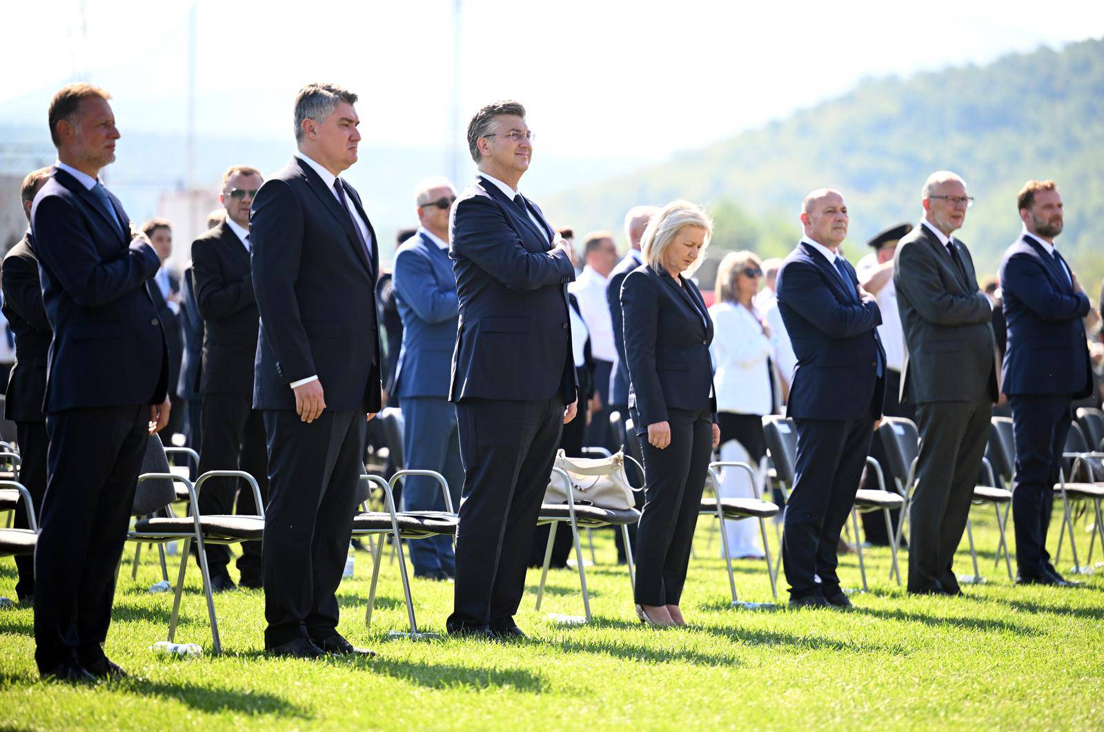 Knin: Zoran Milanović i Andrej Plenković zajedno u prvom redu na obljetnici Oluje