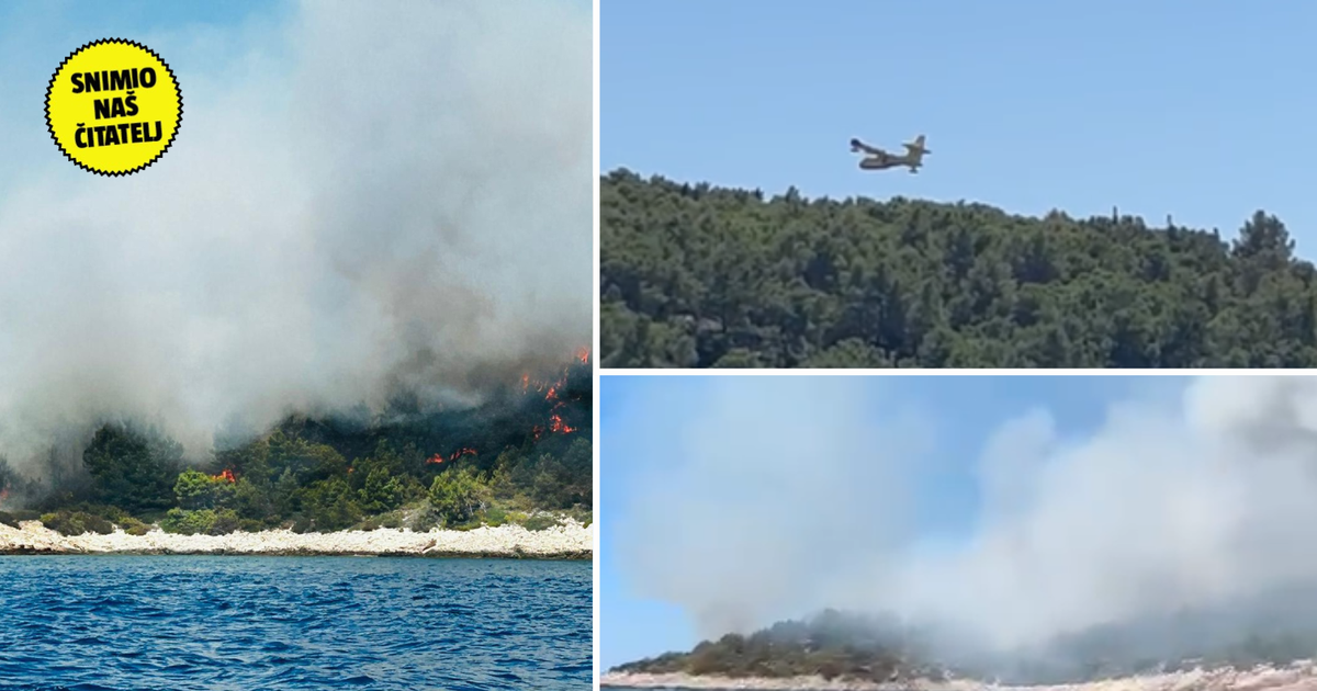 Firefighters contain fire on Brač, preventing damage to homes and 5 hectares of forest burned