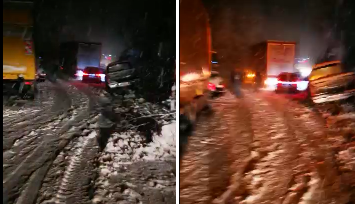 Sudarili se auto i kamion: 'Tu je totalni kolaps zbog snijega'