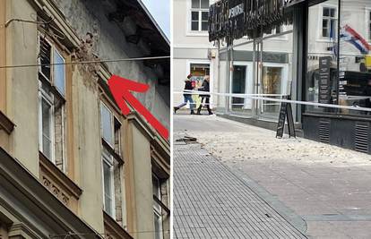 Na Ilici se srušili komadi zgrade: 'Cigle su pale blizu dvije cure'