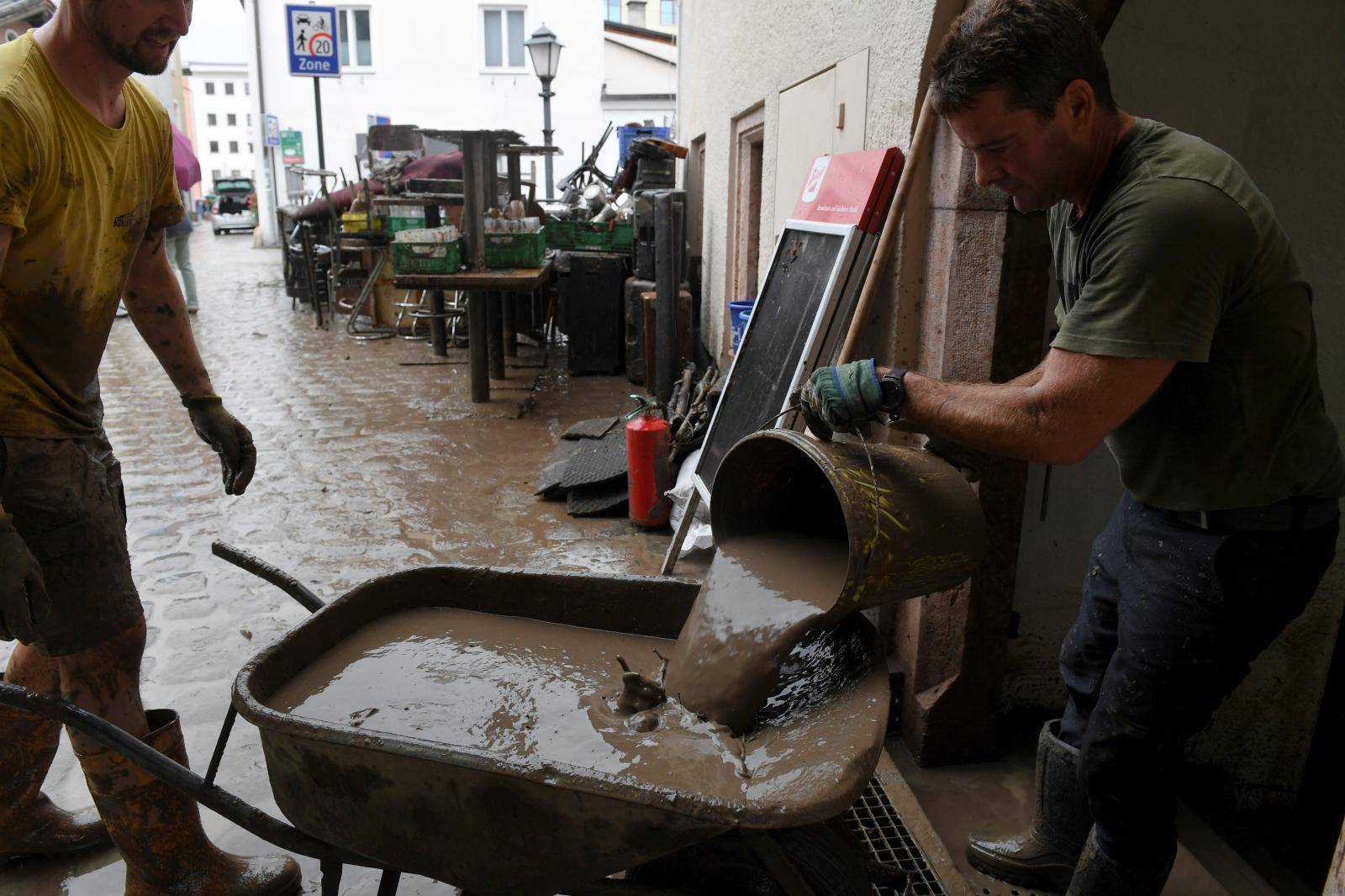 Flooding in Hallein