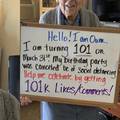Za 101 rođendan Owen želi tek 101 tisuću lajkova na Twitteru