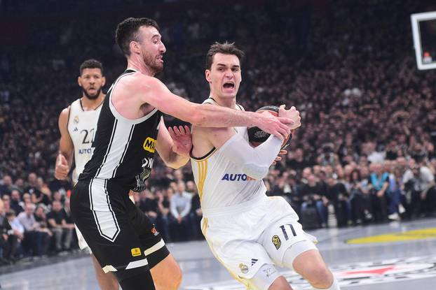 Beograd: U Stark Areni odigrana je utakmica 31. kola Turkish Airlines Eurolige između KK Partizan Mozzart Bet i KK Real Madrid