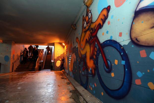 Rijeka: Predstavljanje murala tri autora u pothodniku kod tržnice