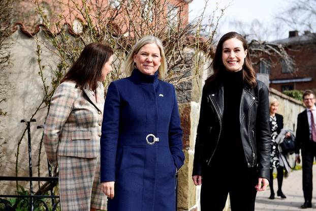 Sweden's PM Andersson meets with Finland's PM Marin in Stockholm