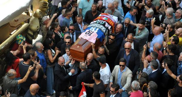 Funeral in the Cathedral of Toto' Schillaci.