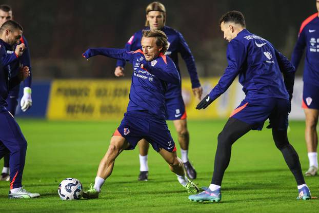 Zagreb: Trening hrvatske nogometne reprezentacije uoči utakmice Lige nacija protiv Škotske