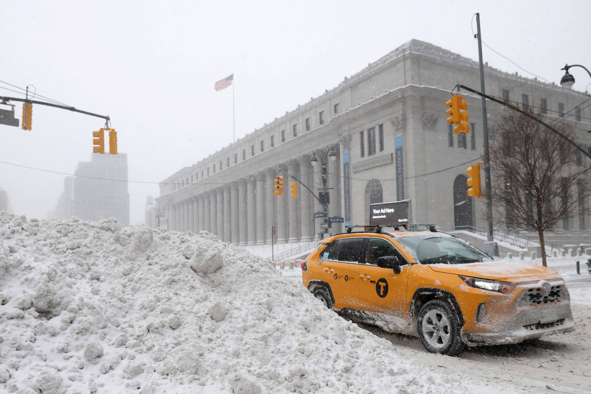 Nor'easter storm in New York