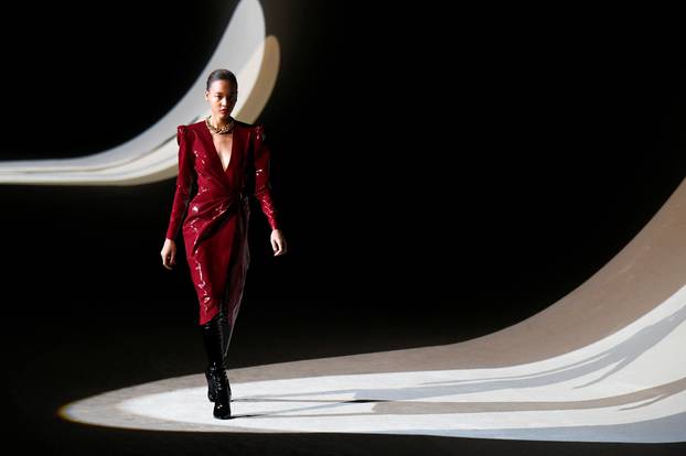 Saint Laurent collection show at Paris Fashion Week