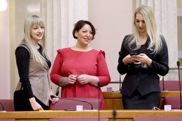 Zagreb: Pocela 21. sjednica Hrvatskoga sabora