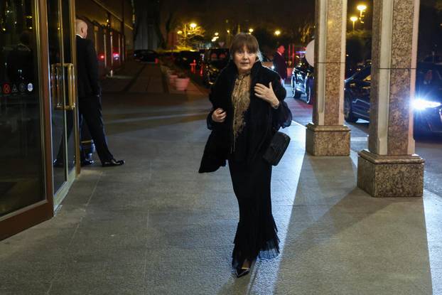 Zagreb: Dolazak uzvanika na svadbu Marijana Kustića i Nike Perenčević