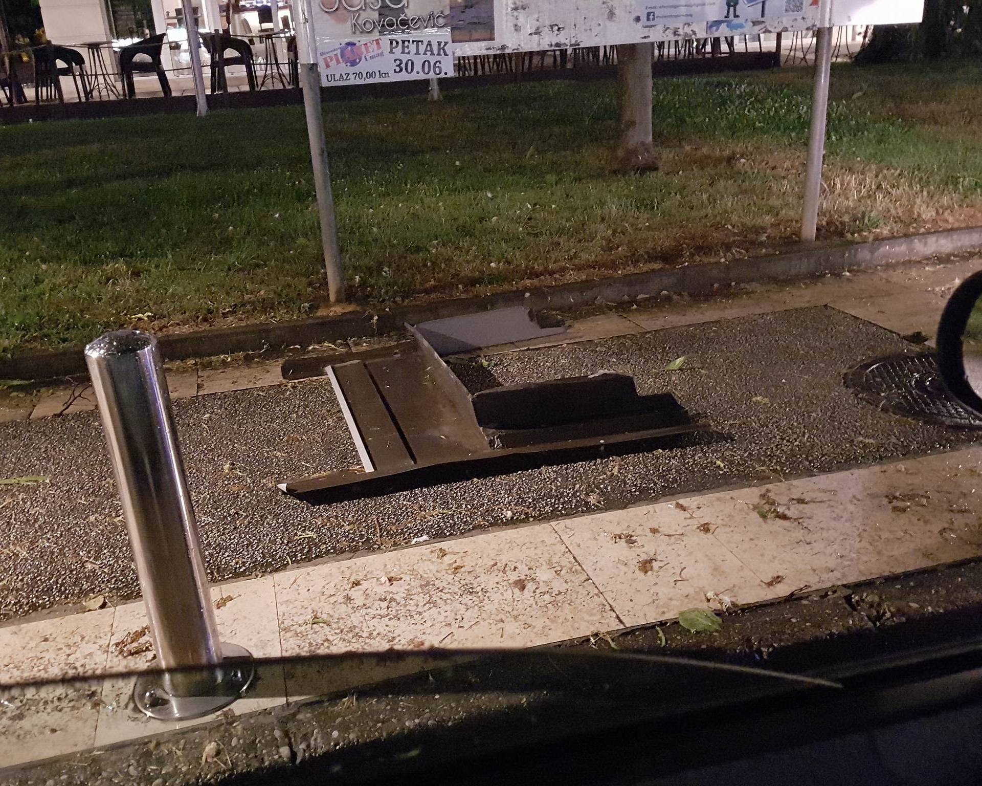 Poplavljen Cres, srušena stabla u Popovači, pijavice u Istri...